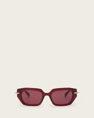 AllSaints Acetate Callisto Square Shaped Sunglasses, Size: One Size