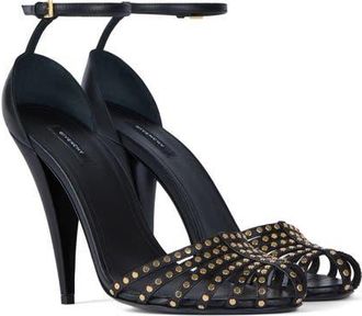 Givenchy Cage Studded Sandal in Black at Nordstrom, Size 10Us
