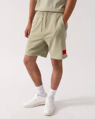 HUGO BOSS Elastische Taille Shorts met Zak in Saliegroen