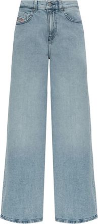 Diesel D-Akemi 1978 Wide Jeans - Dames - Loose Fit Jeans - Blauw - W27 - Katoen - Jeans