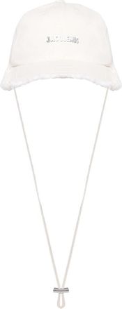Jacquemus Artichaut Cap - Heren - Petten - Wit - 60 CM - Katoen - Accessoires
