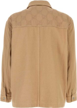 Gucci Mens Camel Cotton Jacket - Tan - Size EU 50 (Mens)