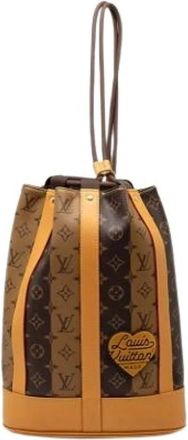Louis Vuitton Pre-owned Bucket Bags, female, Brown, Size: ONE SIZE Pre-owned Monogram Bucket Bag