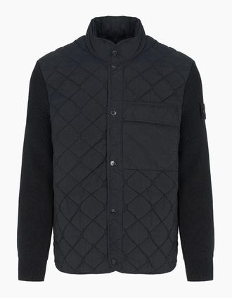 Stone Island Mens Ghost Quilted 4100016 Jacket Black - Size: 40/Regular
