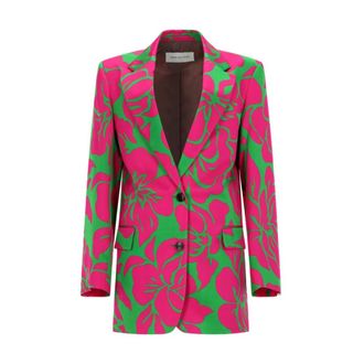 Dries Van Noten Enkelrijig Blazer - Dames - Jassen - Veelkleurig - Maat: S Viscose