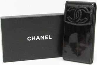 Chanel Pre-owned Accessories, female, Black, Size: ONE SIZE Pre-owned Vintage Leather Bag