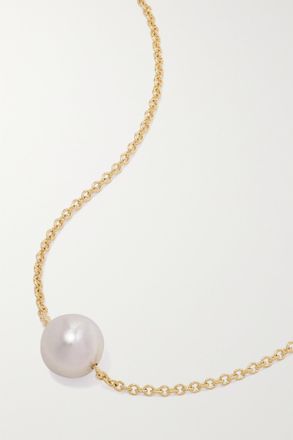 Mikimoto 18-karat Gold Pearl Necklace - Bianco