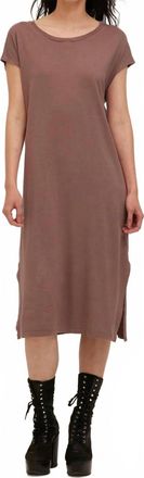 Bloomingdale's Alina Washed Midi Dress In Deep Taupe