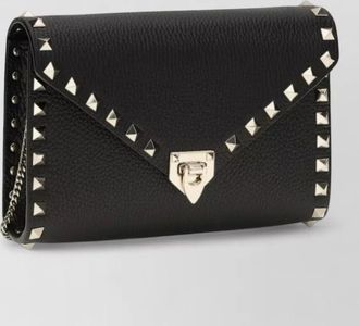 Valentino Garavani envelope clutch bag chain strap studs