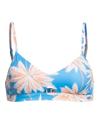 Roxy Triangel-Bikini-Top ROXY Roxy Love The Cross Step, Damen, Gr. XS, Cup B, blau (azure blau palm island), Obermaterial: 74% Nylon, 26% Elasthan;, Bikini
