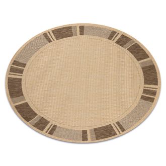 RugsX RugsX Floorlux Rug in Beige | Size: 200 cm diameter