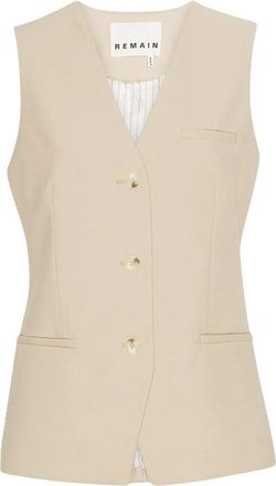 Remain Contrast Slip Jurk - Dames - Bodywarmers - Beige - L - Jassen