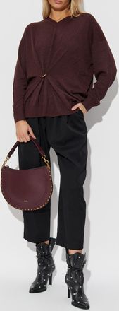 Isabel Marant Wool Trousers Janice, Womens, Black