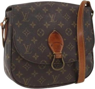 Louis Vuitton Pre-owned Monogram Canvas Schoudertas - Dames - Vintage Schoudertas - Bruin - ONE Size - Leer - Vintage
