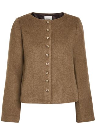 Reformation Lucia Wool-blend Coat - Brown - S (UK8-10 / S)
