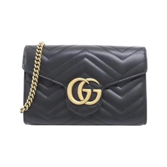 Gucci Pre-owned Cross Body Bags, female, Black, Size: ONE SIZE Pre-owned Vintage Shoulder Bag