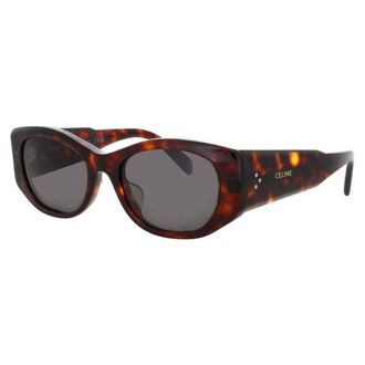Celine Ladies Brown Rectangular Sunglasses CL40329U52A