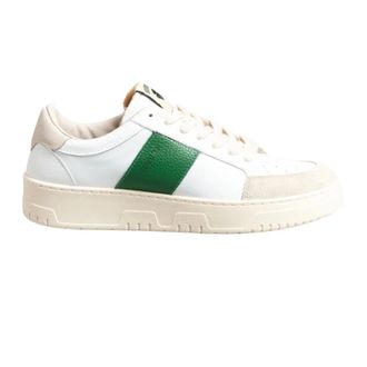 Saint Sneakers Sneakers, male, White, Size: 9 US Sail Sneakers White/Flag Leather