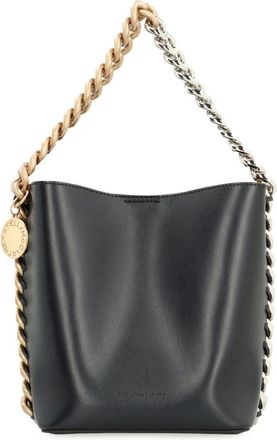Stella McCartney Tassen, Dames, Zwart, ONE Size, Su&egrave;de, Frayme Bucket Bag