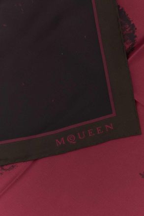 Alexander McQueen Womens Sl Exploded Skull Scarf Red Silk