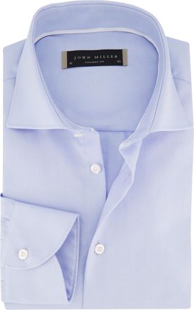John Miller Overhemd John Miller tailored fit lichtblauw katoen