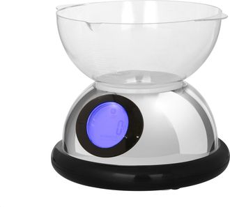 KASANOVA Bilancia da cucina digitale nera con ciotola Luca Trazzi