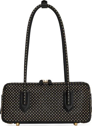 Rebecca Minkoff The Brief Stud Leather Shoulder Bag in Black at Nordstrom