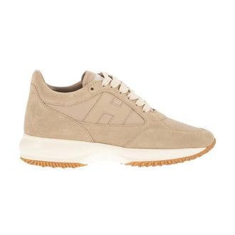 Hogan Interactive H713 Sneakers - Dames - Sneakers - Beige - 40 EU - Leer - Schoenen