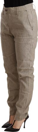 Cycle Mid Waist Casual Baggy Stretch Womens Trouser