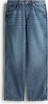H&M Straight High Ankle Jeans - Blue