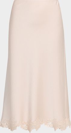 Kobi Halperin Brooks Lace-Trim Midi Skirt