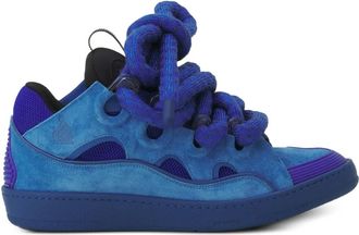 Lanvin Curb suede sneakers - Blue