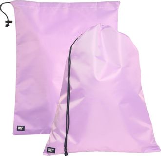 Lands End Travel Laundry Bags 2-Pack, Polyester Canvas Dirty Clothes Travel Bag with Drawstring in Lilac at Nordstrom