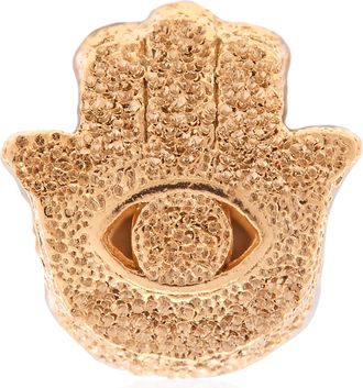 Pandora 14k Gold-plated Textured Hamsa Hand Mini Charm