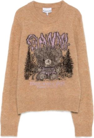 Ganni Mujer, Jerseys, Beige, Talla: XS