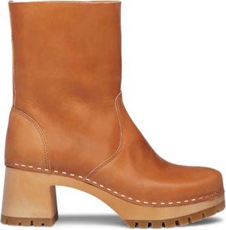 Swedish Hasbeens Womens Plain Boot In Natural