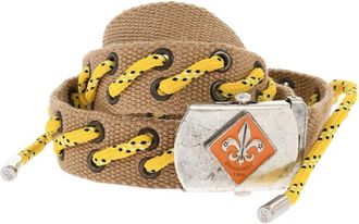 Dsquared2 Beige Boy Scout Logo Belt