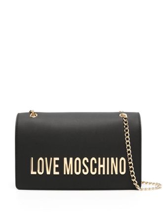 Love Moschino Borsa a spalla con logo - Nero