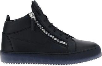 Giuseppe Zanotti Black Calfskin High Top Mens Sneakers