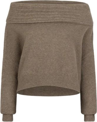 Dante6 Antya Pullover - Dames - Ronde hals truien - Bruin - XS - Wol - Truien & Vesten