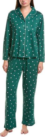 Flora Nikrooz Flora By Flora Nikrooz 2Pc Printed Knit Pajama Set