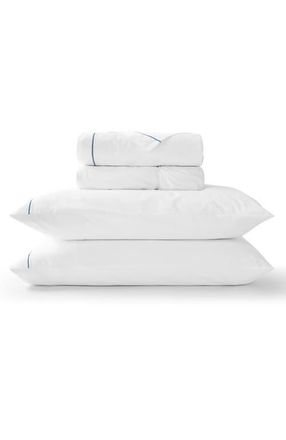 Christy Premium Luxury Sateen Cotton Sheet Set Bundles in Blue at Nordstrom, Size Queen