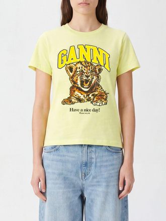 Ganni T-Shirts Donna colore Verde
