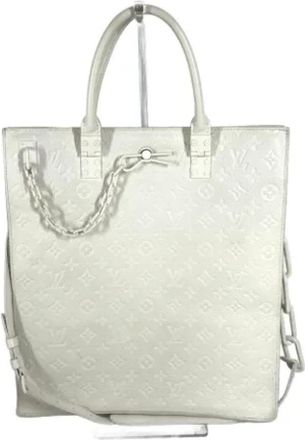 Louis Vuitton Pre-owned Fabric Tote - Dames - Vintage Shopper - Wit - ONE Size - Vintage