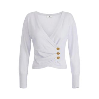 Elisabetta Franchi Donna, Maglie, Bianco, M, new