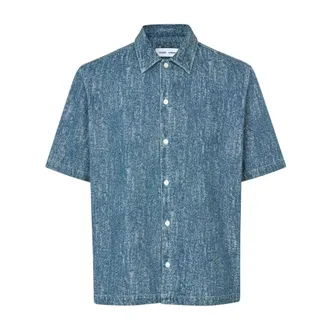 Sams&oslash;e & Sams&oslash;e Camicia X Elegante per Uomo - - Shirts - Uomo - Blu - M
