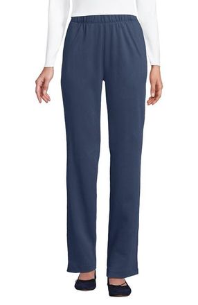 Lands End Sport Knit High Rise Pants in Nightfall Blue at Nordstrom, Size Large Tall