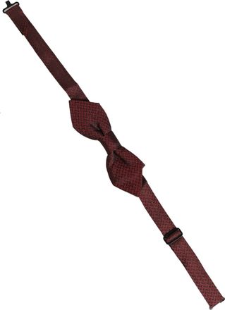 Dolce & Gabbana Silk Fantasy Bow Tie - Red