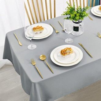 OEM Mantel Lavable Antimanchas, 4xl, 140220cm, Mantel Rectangular Impermeable, Jardines, Color Liso, F&aacute;cilmente Impermeable, Mantel De Color Liso