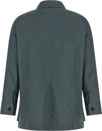 Max Mara Womens Gray Cotton Blouse
